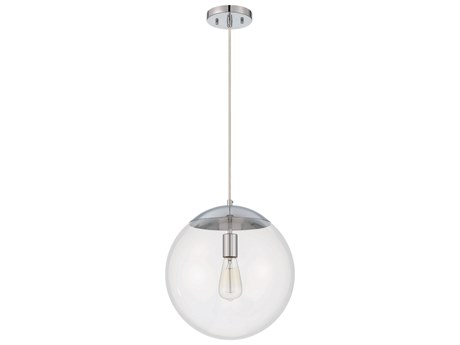 Craftmade Gaze 1-Light Chrome Glass Globe Pendant