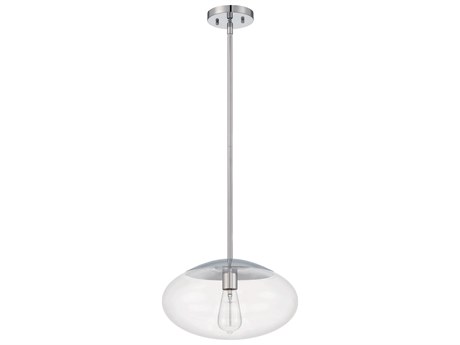Craftmade Gaze 1-Light Chrome Glass Pendant