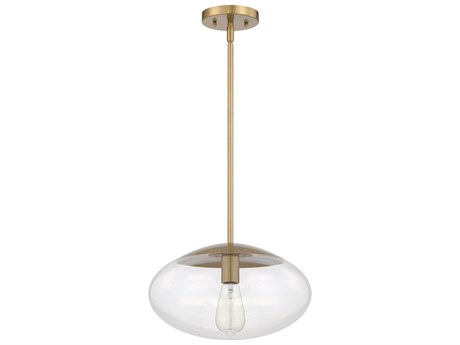Craftmade Gaze 1-Light Satin Brass Glass Pendant