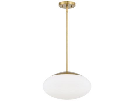 Craftmade Gaze 1-Light Satin Brass Glass Pendant