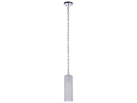 Craftmade Myos 1-Light Chrome Glass Cylinder Mini Pendant