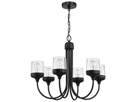 Craftmade Wrenn 6-Light Flat Black Chandelier