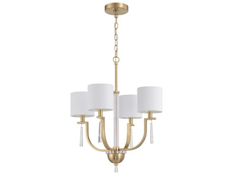 Craftmade Fortuna 4-Light Satin Brass Drum Chandelier