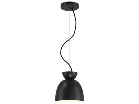Craftmade Ventura 1-Light Flat Black Dome Mini Pendant