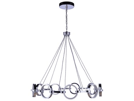 Craftmade Context 9-Light Chrome Round Chandelier