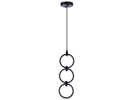 Craftmade Context 3-Light Flat Black Round Mini Pendant