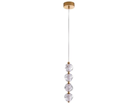 Craftmade Jackie 4-Light Satin Brass Globe Mini Pendant