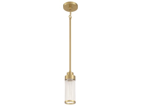 Craftmade Whittley 1-Light Satin Brass Cylinder Mini Pendant