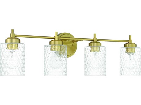 Craftmade Claire 4-Light Satin Brass Vanity Light