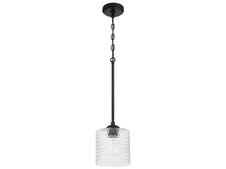 Craftmade Claire 1-Light Flat Black Mini Pendant