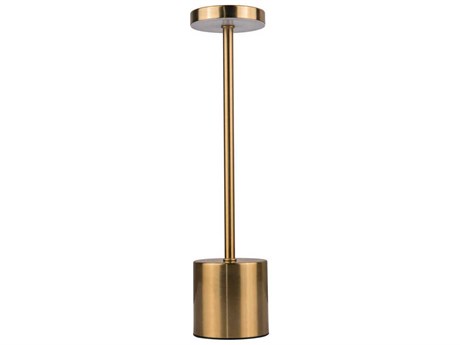 Craftmade Curtis Brass Frost Polystyrene Table Lamp