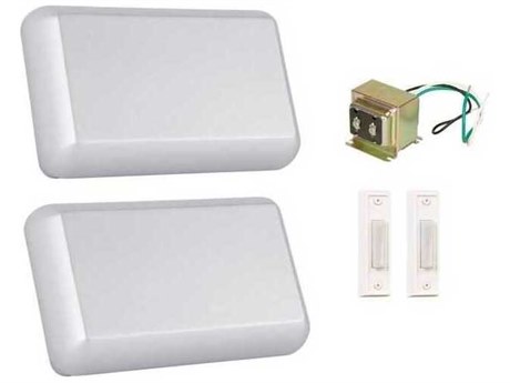 Craftmade Chimes Kit with 2-Chimes and 2-White Buttons