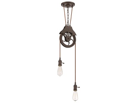 Craftmade Design And Combine 2-Light Aged Bronze Brushed Mini Pendant