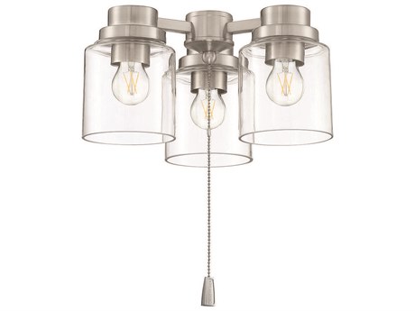 Craftmade Universal Brushed Polished 3-Light Fan Light