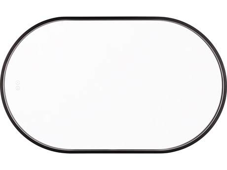 Craftmade Rachel Flat Black Oval Wall Mirror