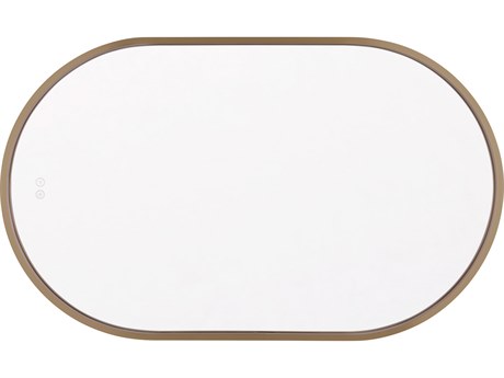 Craftmade Rachel Satin Brass Oval Wall Mirror