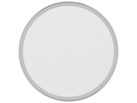 Craftmade Ross Brushed Polished Nickel Round Wall Mirror