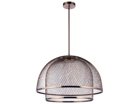 Craftmade Sculptural Statement 1-Light Satin Brass Dome Tiered Pendant