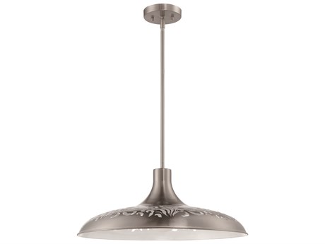 Craftmade 1-Light Brushed Polished Nickel Dome Pendant