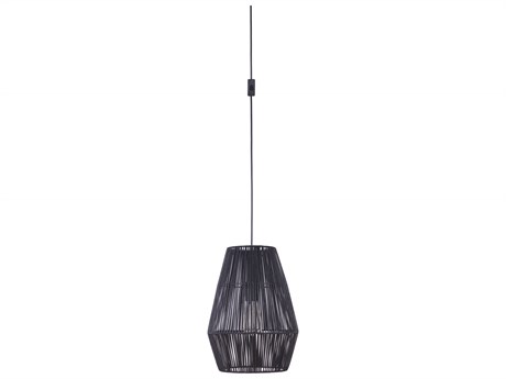 Craftmade Swag 1-Light Flat Black Geometric Mini Pendant