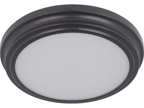 Craftmade X 1-Light Oiled Bronze Glass Round Flush Mount