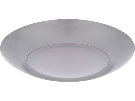 Craftmade 1-Light Brushed Satin Nickel Round Flush Mount