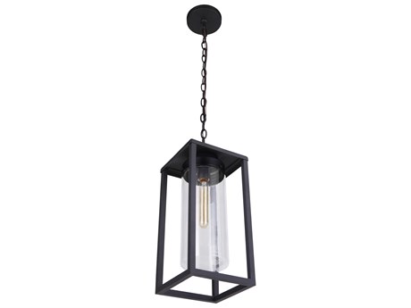 Craftmade Neo 1-Light Midnight Black Glass Lantern Mini Pendant