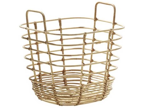 Cane Line Indoor Sweep Natural Storage Bin
