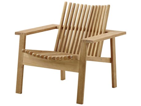 Cane Line Outdoor Amaze Teak Stackable Lounge Chair
