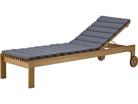 Cane Line Outdoor Amaze Sunbed Chaise Lounge Replacement Cushion in Natte Grey