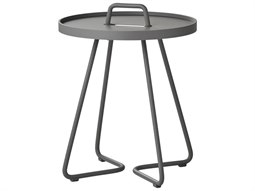 Cane Line Outdoor On-the-move Aluminum X-Small 14'' Round End Table