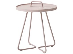 Cane Line Outdoor On-the-move Aluminum Small 17'' Round End Table