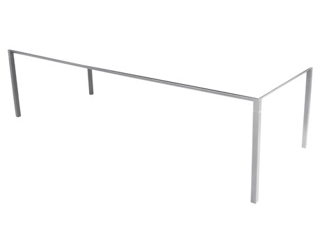 Cane Line Outdoor Pure Aluminum Rectangular Dining Table Base