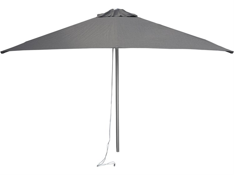 Cane Line Outdoor Harbour Parasol Aluminum 6.5 Foot Round Umbrella with Pulley System