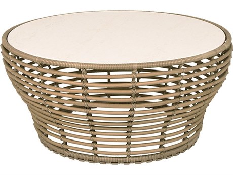 Cane Line Outdoor Basket Wicker Large Coffee Table Base