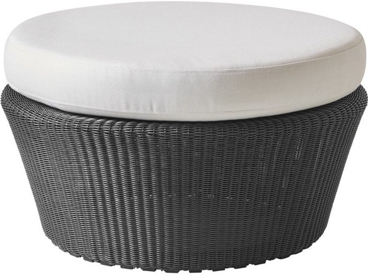 Cane Line Outdoor Kingston Wicker Large Footstool