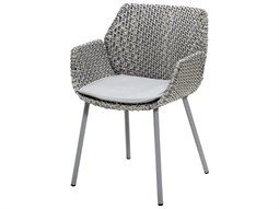 Cane Line Outdoor Vibe Aluminum Wicker Dining Arm Chair