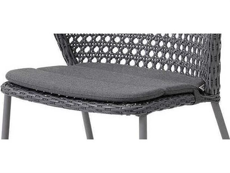 Cane Line Outdoor Lean Chair Seat Replacement Cushion in Grey