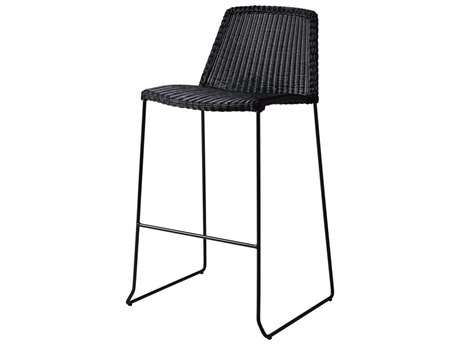 Cane Line Outdoor Breeze Aluminum Wicker Bar Side Chair