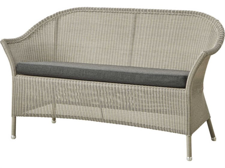 Cane Line Outdoor Lansing/Derby/Cornell Sofa Seat Replacement Cushion in Black