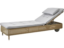 Cane Line Outdoor Presley Aluminum Wicker Sun Chaise Lounge