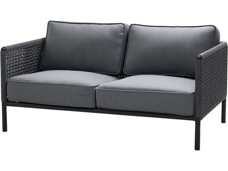 Cane Line Outdoor Encore Aluminum Wicker Cushion Sofa