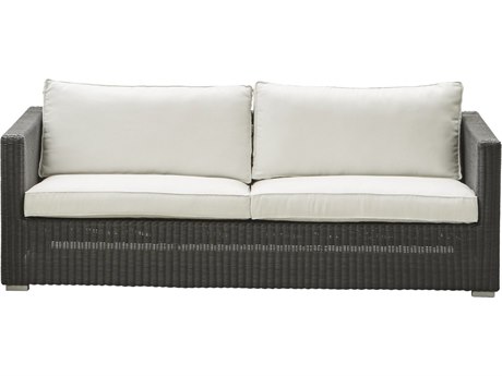 Cane Line Outdoor Chester Wicker 3-Seater Sofa