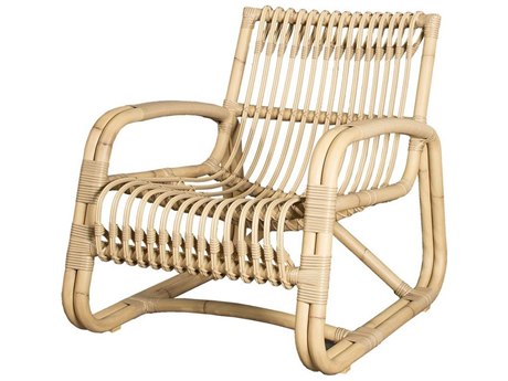 Cane Line Outdoor Curve Aluminum Wicker Lounge Chair