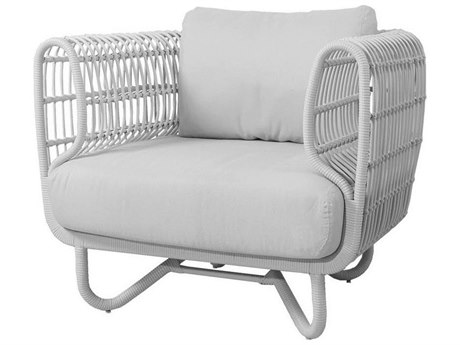 Cane Line Outdoor Nest Wicker Aluminum Cushion Lounge Chair