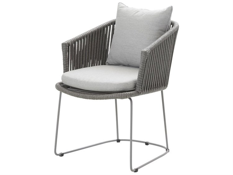 Cane Line Outdoor Moments Grey Soft Rope Dining Arm Chair