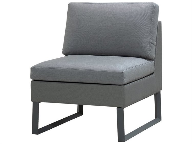 Cane Line Outdoor Flex Aluminum Grey Modular Lounge Chair