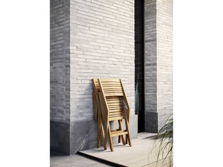 Cane Line Outdoor Flip Teak Folding Chair Set