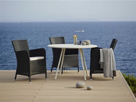 Cane Line Outdoor Hampsted Wicker Dining Set