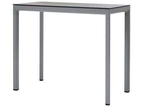 Cane Line Outdoor Drop Aluminum 59''W x 29''D Rectangular Bar Table